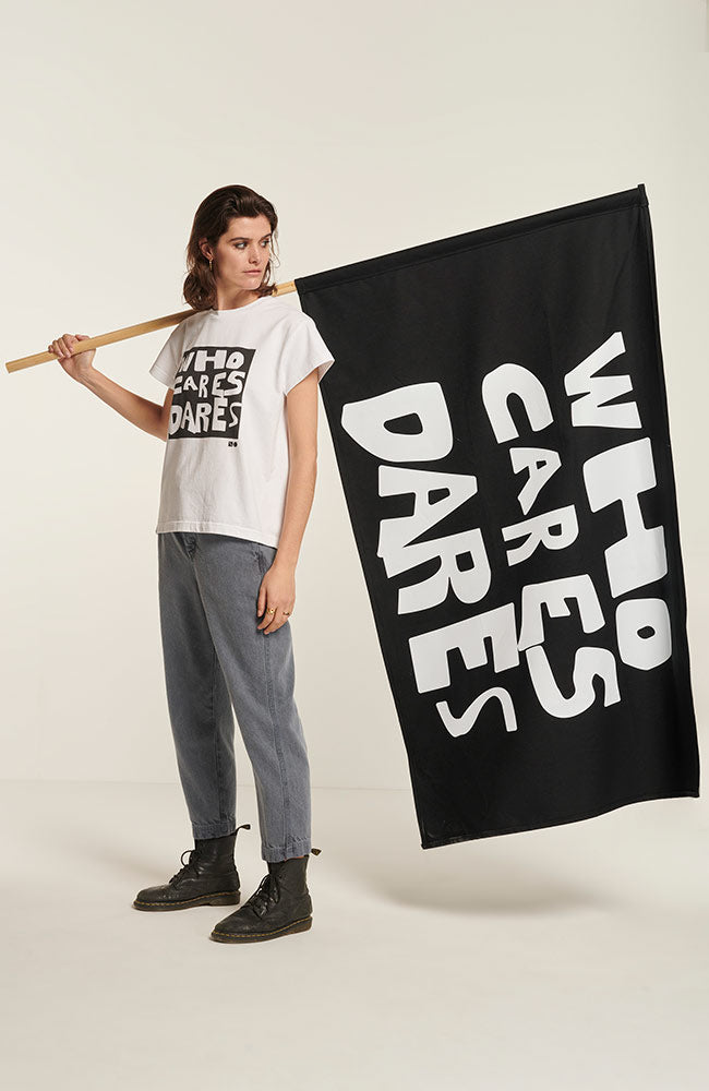NEW OPTIMIST Cascata t-shirt wit gerecycled katoen | Sophie Stone