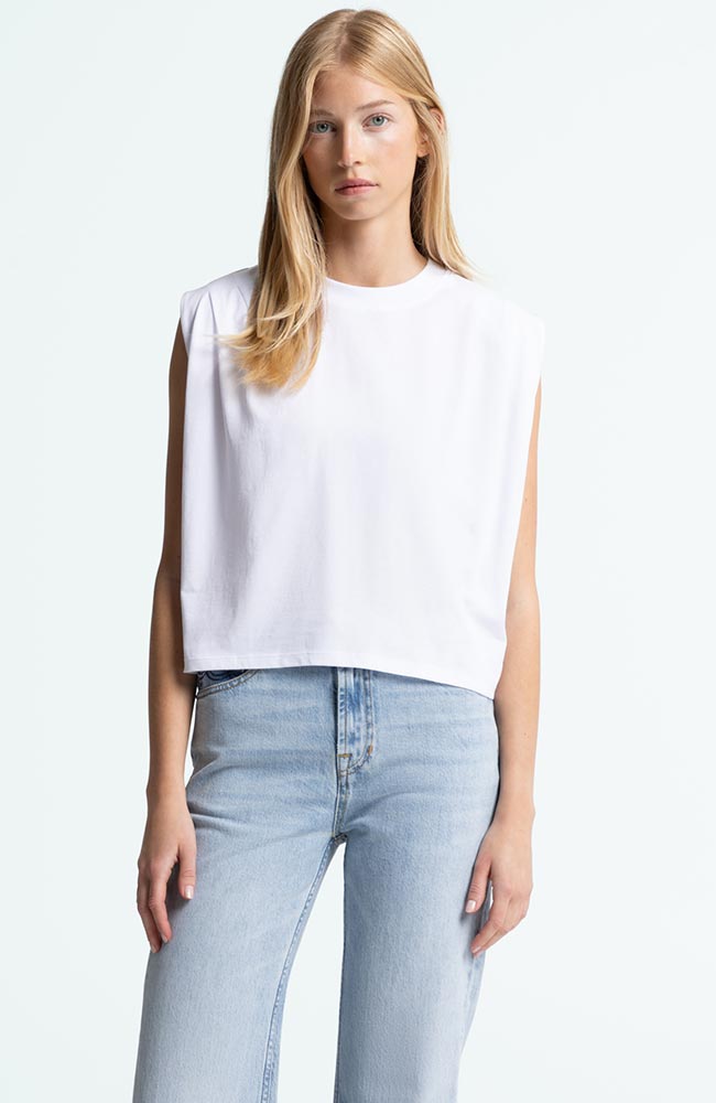 Kings of Indigo Caterina shirt in white organic cotton for women | Sophie Stone