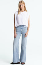 Kings of Indigo Caterina shirt in white organic cotton for women | Sophie Stone