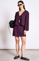 JANNJUNE Cercis-Rock „Cherry“ aus Leinen für Damen | Sophie Stone