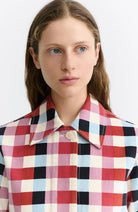 Thinking Mu Cheshire checks Astrid jasje biologisch katoen dames | Sophie Stone