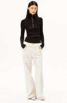 ARMEDANGELS Troyer coltrui zwart 100% GOTS biologisch katoen dames | Sophie Stone