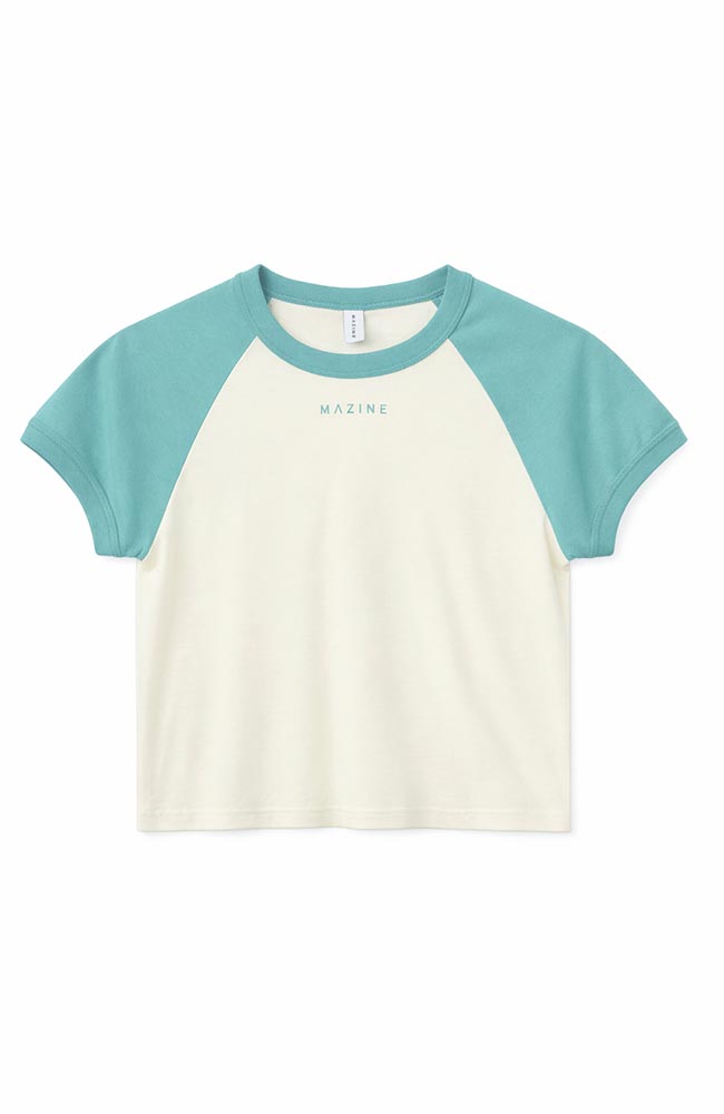 MAZINE Kontrastärmel-T-Shirt aus Bio-Baumwolle für Damen | Sophie Stone