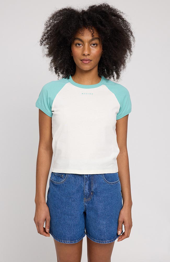 MAZINE Contrast Sleeves T-Shirt aus Bio-Baumwolle für Damen | Sophie Stone