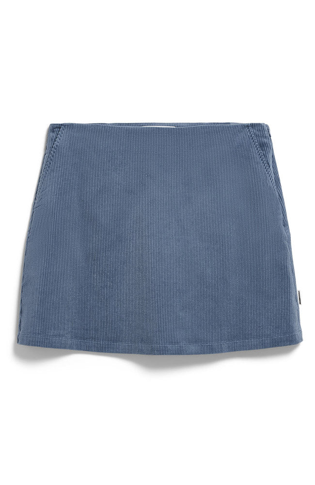 ARMEDANGELS Corduroy mini rokje dusty moon van biologisch katoen voor vrouwen | Sophie Stone