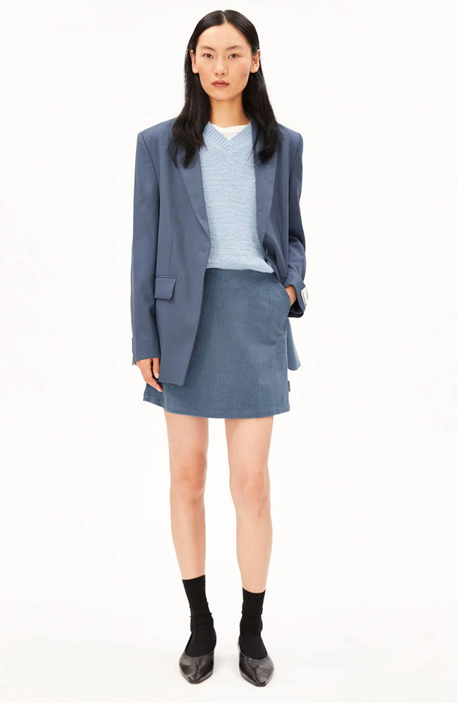 ARMEDANGELS Corduroy mini rokje dusty moon van biologisch katoen voor dames | Sophie Stone