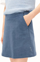 ARMEDANGELS Corduroy mini rokje dusty moon van bio katoen voor vrouwen | Sophie Stone