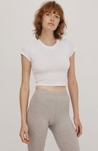 Organic Basics Core baby tee wit van biologisch katoen dames | Sophie Stone