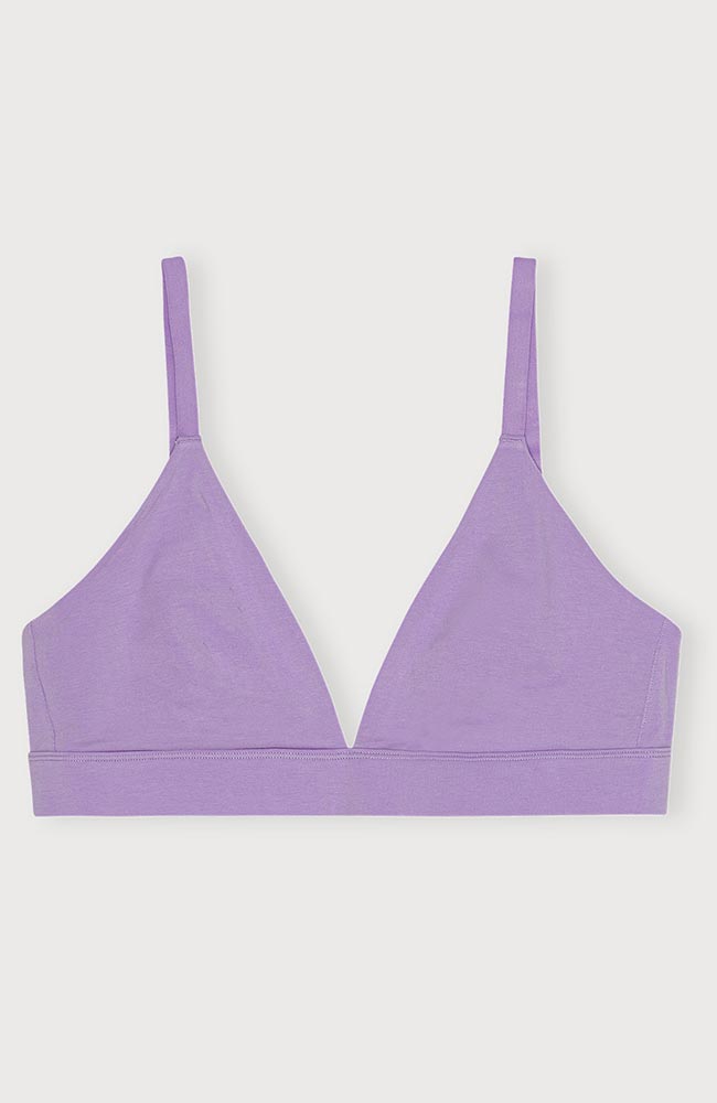 Organic Basics Core Triangel Bralette lavendel | Sophie Stone