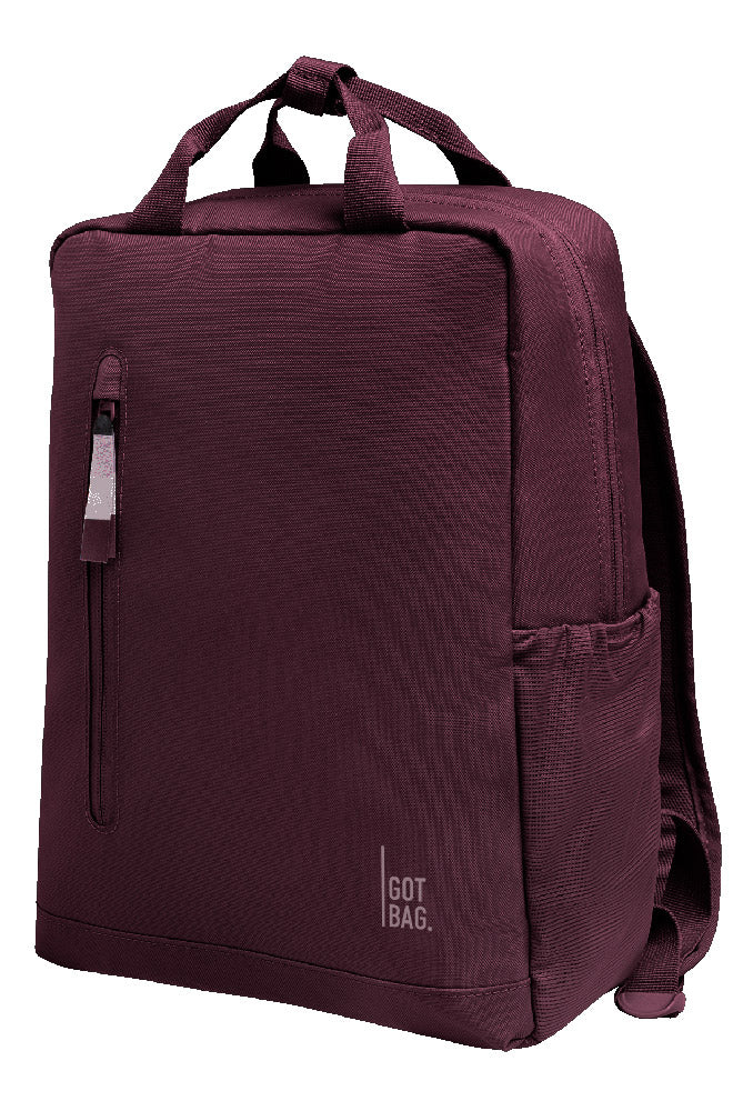 GOT BAG Daypack 2.0 Rucksack in Bordeaux aus Ozean-Kunststoff, unisex | Sophie Stone