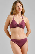 Dedicated Bikini Bottoms Sanda red made from recycled plastic women's | Sophie Stone 