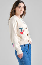 Dedicated Kanan vest vanilla white berries made from organic cotton for women | Sophie Stone