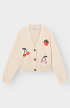 Dedicated Kanan vest vanilla white berries made from organic cotton for women | Sophie Stone