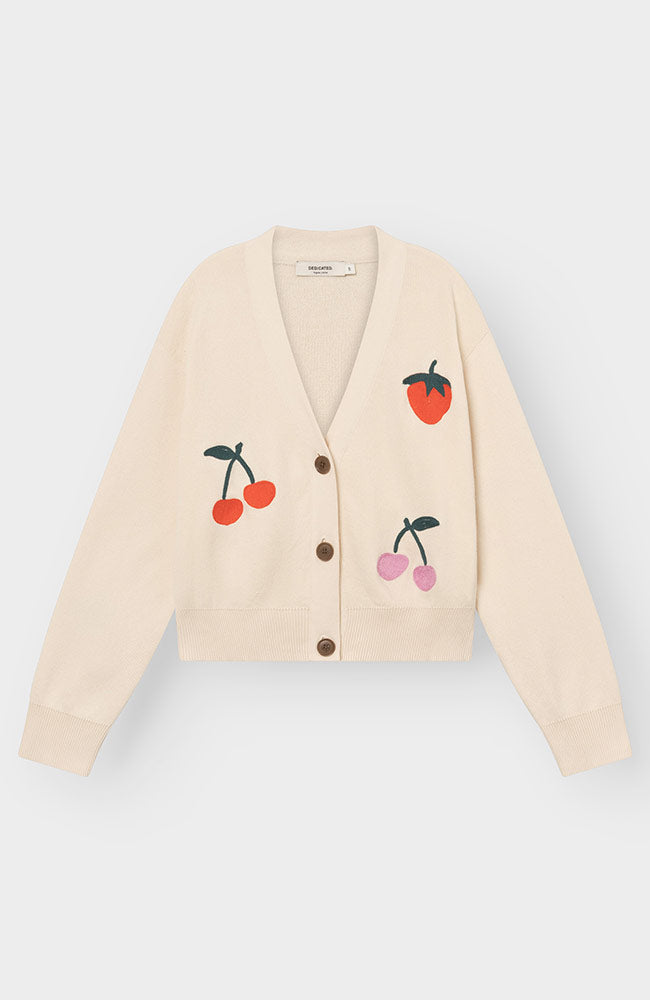 Dedicated Kanan vest vanilla white berries made from organic cotton for women | Sophie Stone