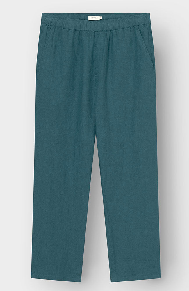 Dedicated Borrby Pants, Green, 100% Linen, for Men | Sophie Stone