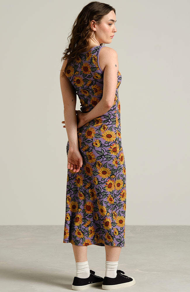 Dedicated Motala Rippenkleid Sunflower Haze Lila Bio-Baumwolle Damen | Sophie Stone 