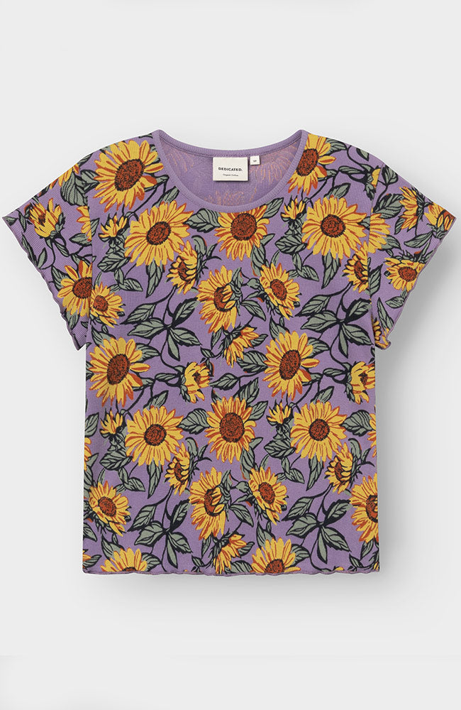 Dedicated Rib Top Ven Sunflower Lila Bio-Baumwolle Damen | Sophie Stone