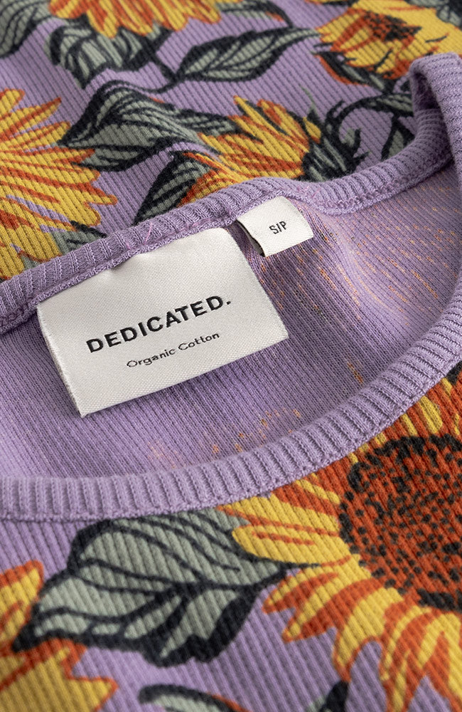 Dedicated Rib Top Ven Sunflower Lila Bio-Baumwolle Damen | Sophie Stone