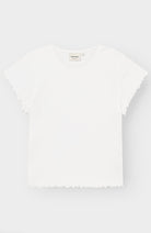 Dedicated Rib top in white organic cotton for women | Sophie Stone