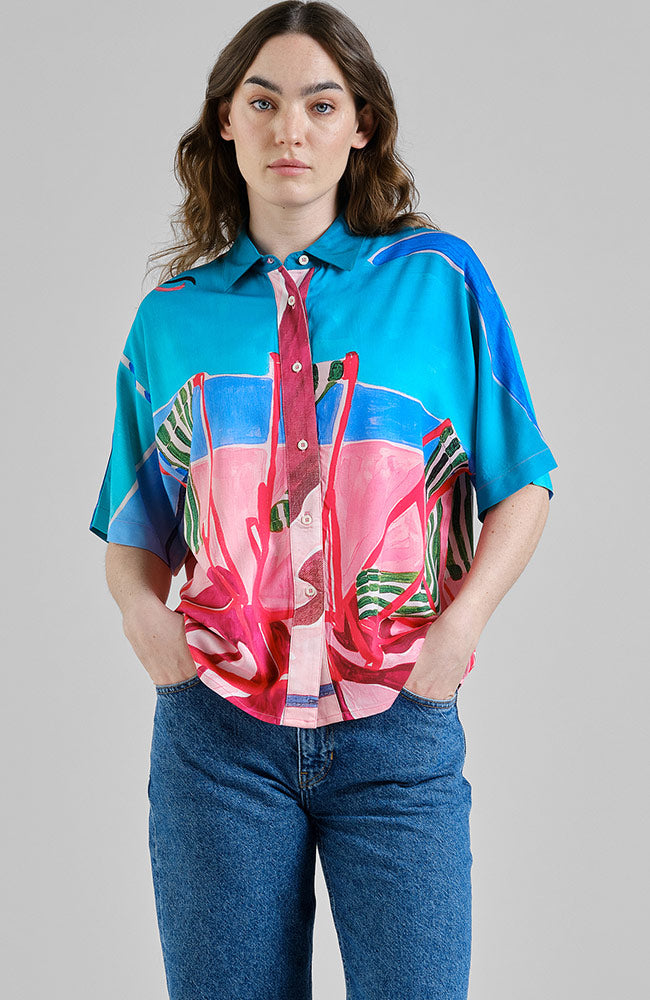 Dedicated Alsvik Bluse Strandkorb von Ecovero Damen | Sophie Stone