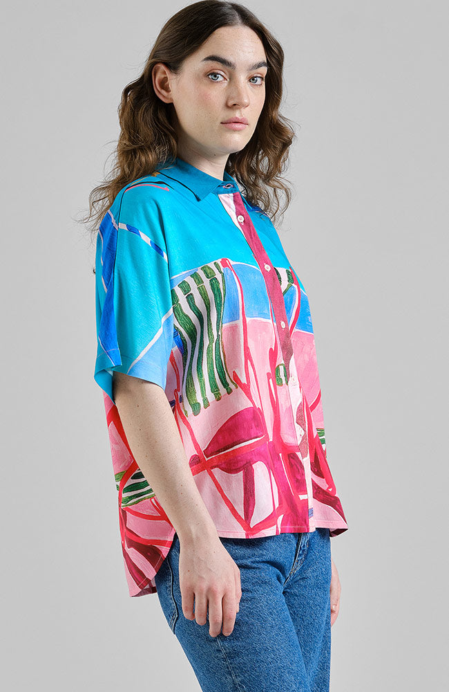 Dedicated Alsvik Bluse Strandkorb von Ecovero Frau | Sophie Stone