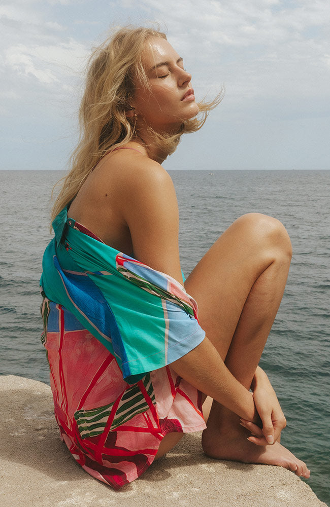 Dedicated Alsvik Bluse Strandkorb rosa von Ecovero Damen | Sophie Stone