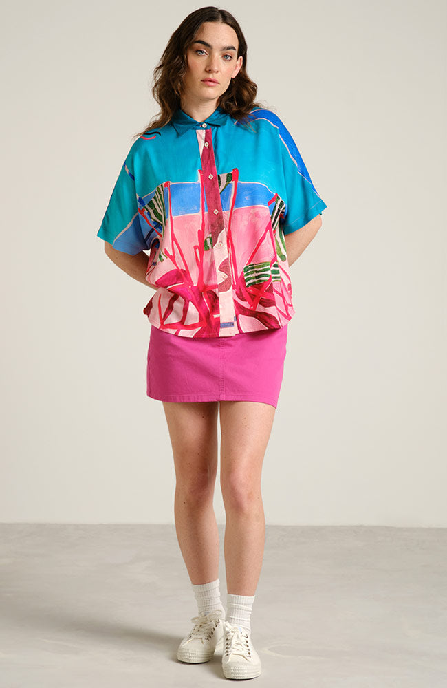 Dedicated Alsvik Bluse Strandkorb Multi aus Lenzing Ecovero für Damen | Sophie Stone 