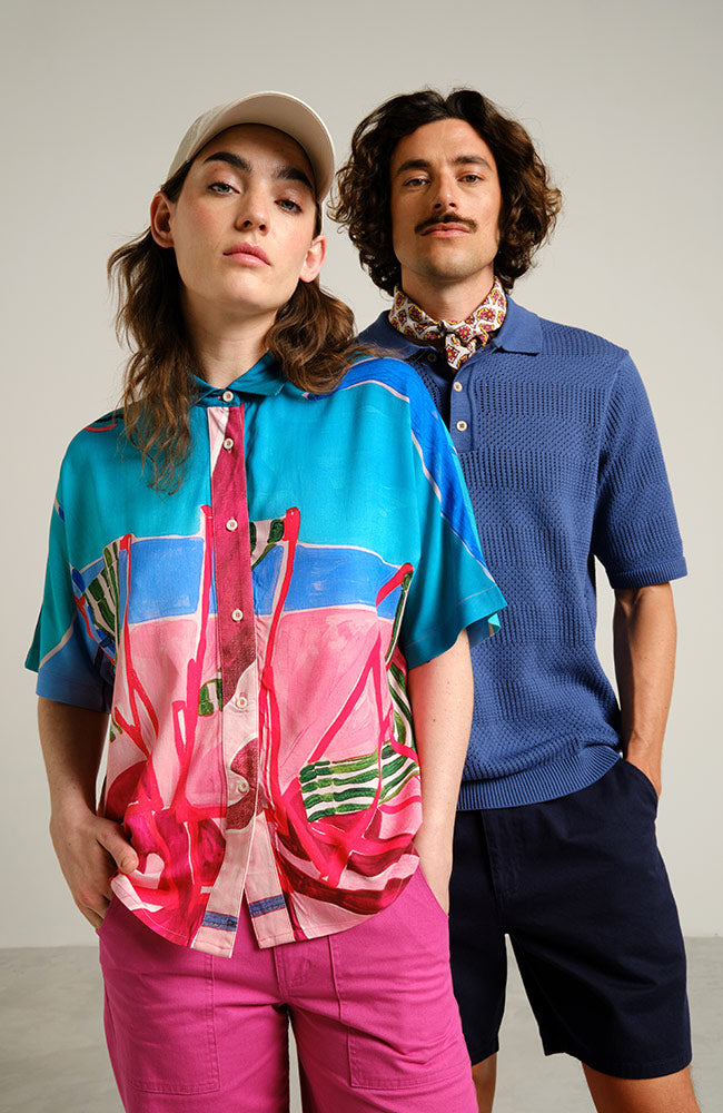 Dedicated Alsvik Bluse Deck Chairs Multi aus Ecovero-Viskose für Damen | Sophie Stone 