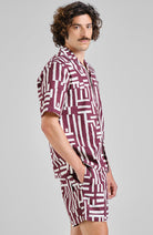 Dedicated Marstrand Fig Red, made from organic cotton for men | Sophie Stone