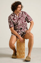 Dedicated Marstrand Fig Red Stripes in organic cotton for men | Sophie Stone