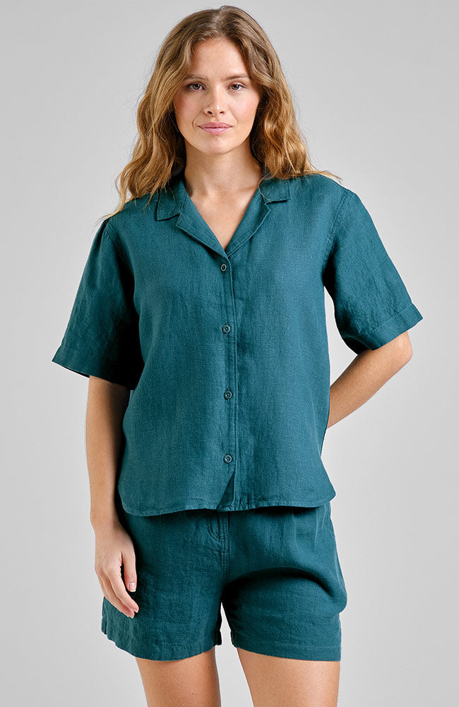 Dedicated Torup Women's Green Organic Cotton Shirt | Sophie Stone