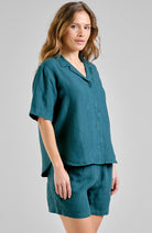Dedicated Torup Women's Green Organic Cotton Shirt | Sophie Stone