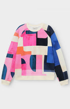 Dedicated Ystad Sweater, Abstract Block Print, Organic Cotton, Women's | Sophie Stone