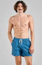 Dedicated Badehose Birka Paisley Blue aus Nylon für Herren | Sophie Stone 