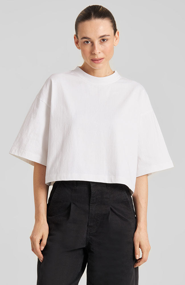 Dedicated Ljusdal T-Shirt weiß Bio-Baumwolle Damen | Sophie Stone