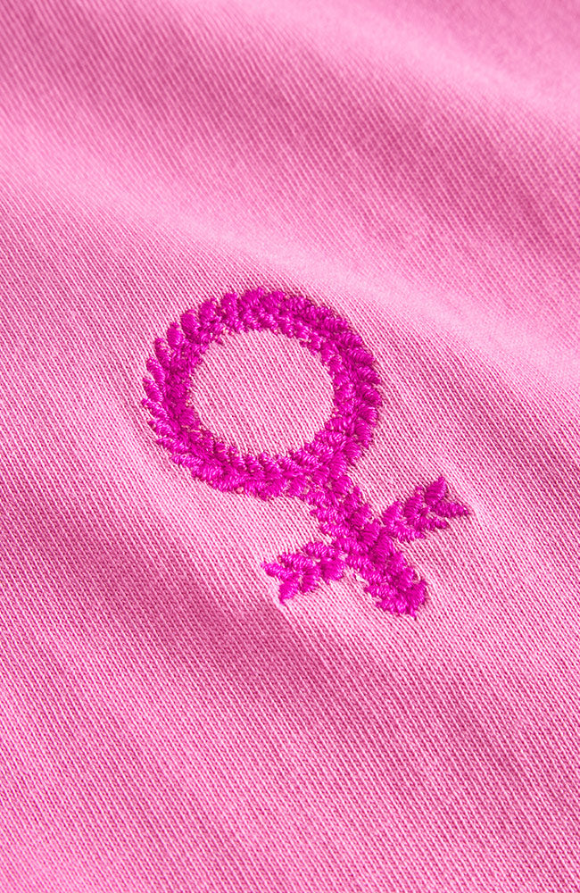 Dedicated Vadstena Women's Pink T-Shirt Made from Organic Cotton | Sophie Stone