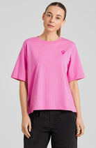 Dedicated Vadstena Women's Pink T-Shirt Made from Organic Cotton | Sophie Stone