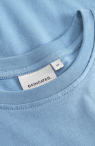 Dedicated Visby base t-shirt blue organic cotton women | Sophie Stone