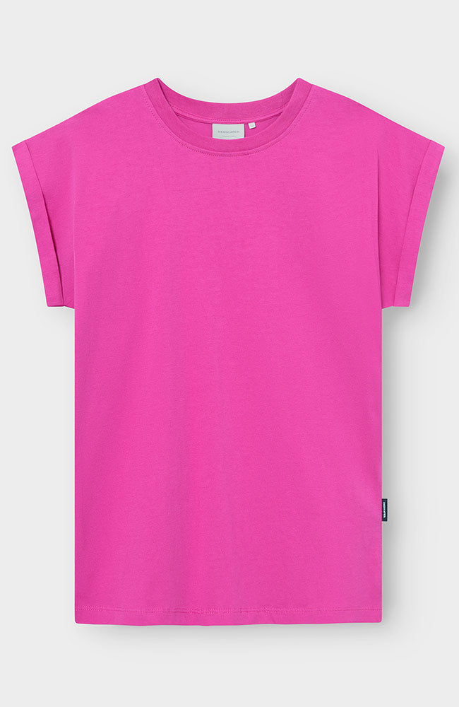 Dedicated Visby Base T-Shirt, Pink Organic Cotton, Women's | Sophie Stone
