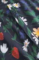 Dedicated Visby Strawberry Field T-shirt, Black, Organic Cotton, Women's | Sophie Stone