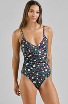 Dedicated Klinte swimsuit strawberry made from recycled plastic women | Sophie Stone 