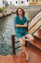 Dedicated Torup Women's Green Organic Cotton Shirt | Sophie Stone