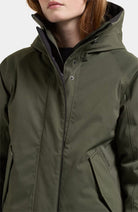 DIDRIKSONS Luna parka jas deep green voor dames | Sophie Stone