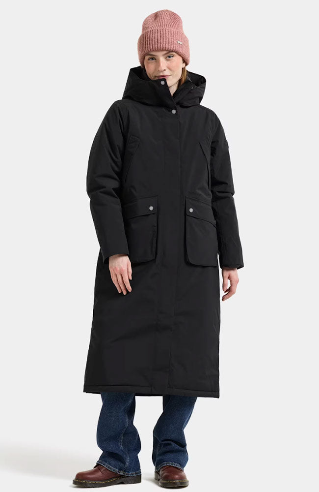 DIDRIKSONS Melody parka jas black voor dames | Sophie Stone