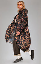 Rainkiss Dark Leopard brown black raincoat RPET unisex | Sophie Stone