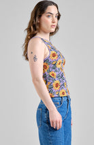 Dedicated Valdermarsvik Tank Top, Sunflower Purple, Organic Cotton, Women's | Sophie Stone