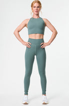 Girlfriend collective compressive high-rise legging hunter RPET dames | Sophie Stone