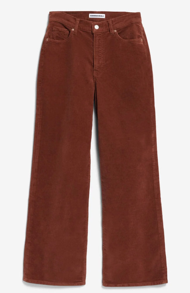 ARMEDANGELS Enijaa corduroy broek rustwood GOTS bio katoen vrouwen | Sophie Stone