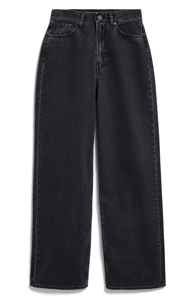 ARMEDANGELS Enijaa jeans zwart gerecycled katoen vrouw | Sophie Stone