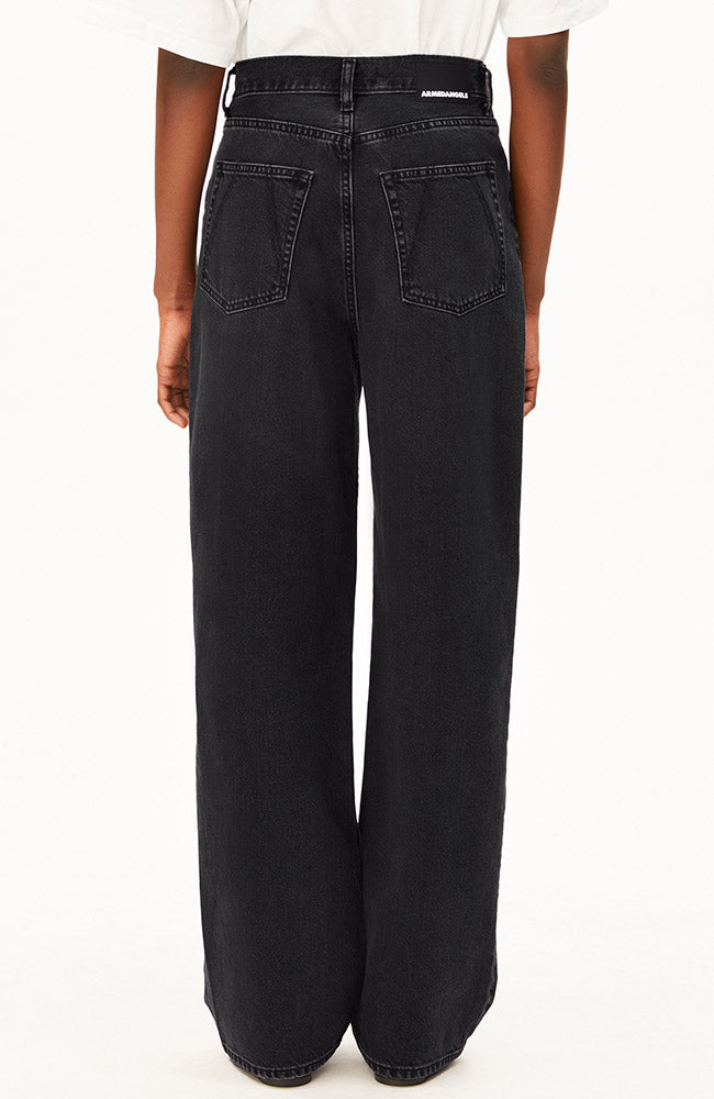ARMEDANGELS Enijaa jeans zwart gerecycled katoen voor dames | Sophie Stone